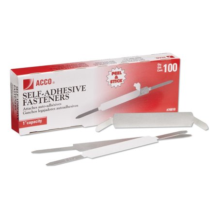 Acco Self-Adhesive Paper, 1"Capacity, PK100 A7070010H